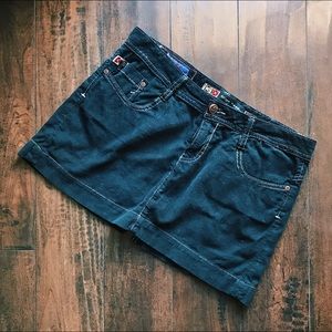 PACSUN || Black Corduroy Mini Skirt